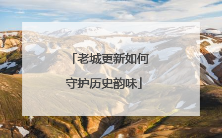 老城更新如何守护历史韵味