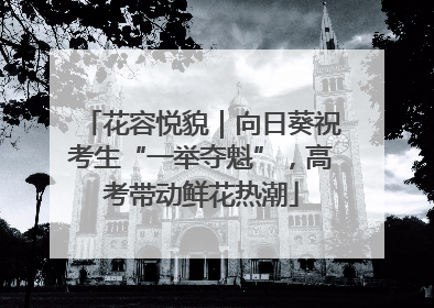 花容悦貌｜向日葵祝考生“一举夺魁”，高考带动鲜花热潮