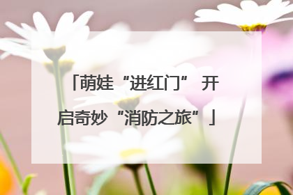 萌娃“进红门” 开启奇妙“消防之旅”