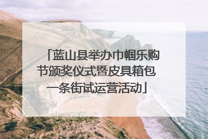 蓝山县举办巾帼乐购节颁奖仪式暨皮具箱包一条街试运营活动