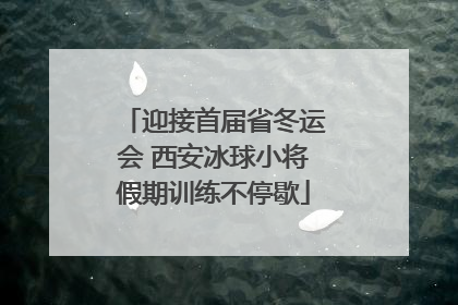 迎接首届省冬运会 西安冰球小将假期训练不停歇