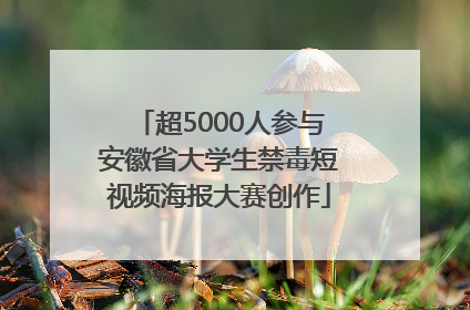 超5000人参与安徽省大学生禁毒短视频海报大赛创作