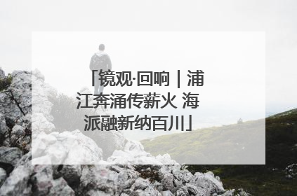 镜观·回响｜浦江奔涌传薪火 海派融新纳百川