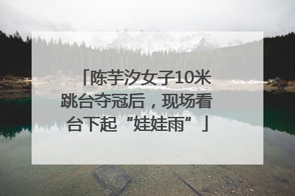 陈芋汐女子10米跳台夺冠后，现场看台下起“娃娃雨”