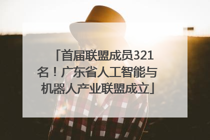 首届联盟成员321名！广东省人工智能与机器人产业联盟成立