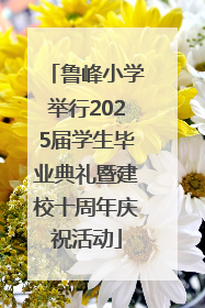 鲁峰小学举行2025届学生毕业典礼暨建校十周年庆祝活动