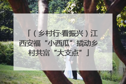 （乡村行·看振兴）江西安福“小西瓜”撬动乡村共富“大支点”
