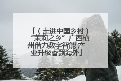 （走进中国乡村）“茉莉之乡”广西横州借力数字智能 产业升级香飘海外