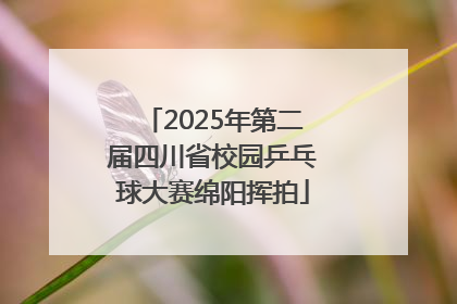 2025年第二届四川省校园乒乓球大赛绵阳挥拍
